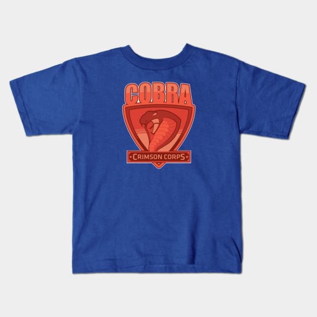 Crimson Corps Kids T-Shirt by iceknyght